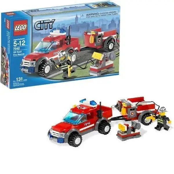 Lego Off-Road Brandweer Wagen 7942 City 1