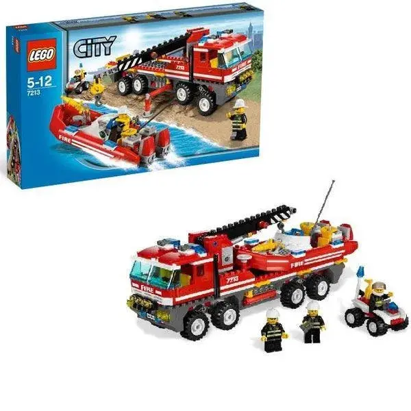 Lego Off-Road Brandweerwagen En Blusboot 7213 City 1