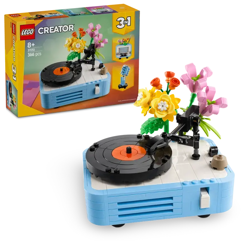 Lego Platenspeler Met Bloemen 31172 Creator 1