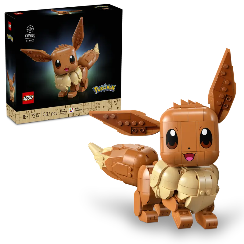 Lego Pokémon Eevee Bouwpakket Voor Volwassenen 72151 (Leverbaar Vanaf 1 Mei 2026) 1