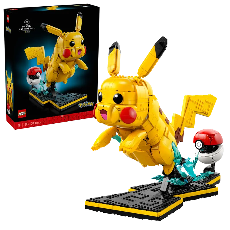 Lego Pokémon Pikachu En Pokéball Bouwpakket Voor Volwassenen 72152 (Verkrijgbaar Vanaf 1 Mei 2026) 1