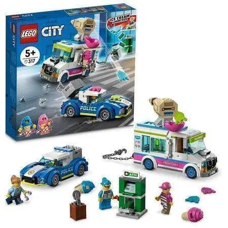 Lego Politie Achtervolging Van De Ijsco Truck 60314 City 1