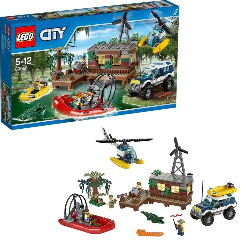 Lego Politie Boeven Schuilplaats Met Helikopter 60068 City 1