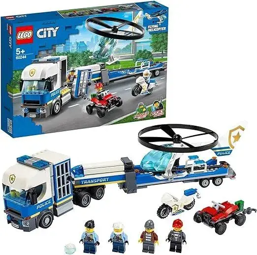 Lego Politie Helikopter Transport Met De Vrachtwagen 60244 City 1