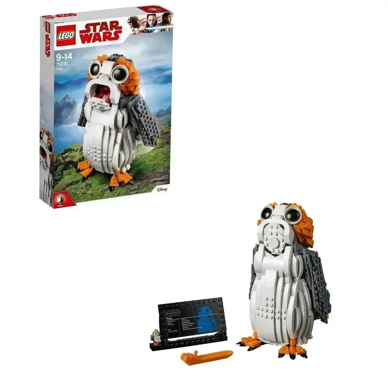 Lego Porg Met Snavel En Beweegbare Vleugels 19 Cm Hoog 75230 Starwars 1