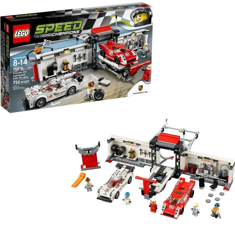 Lego Porsche 919 Hybrid And 917K Pit Lane 75876 Speedchampions 1