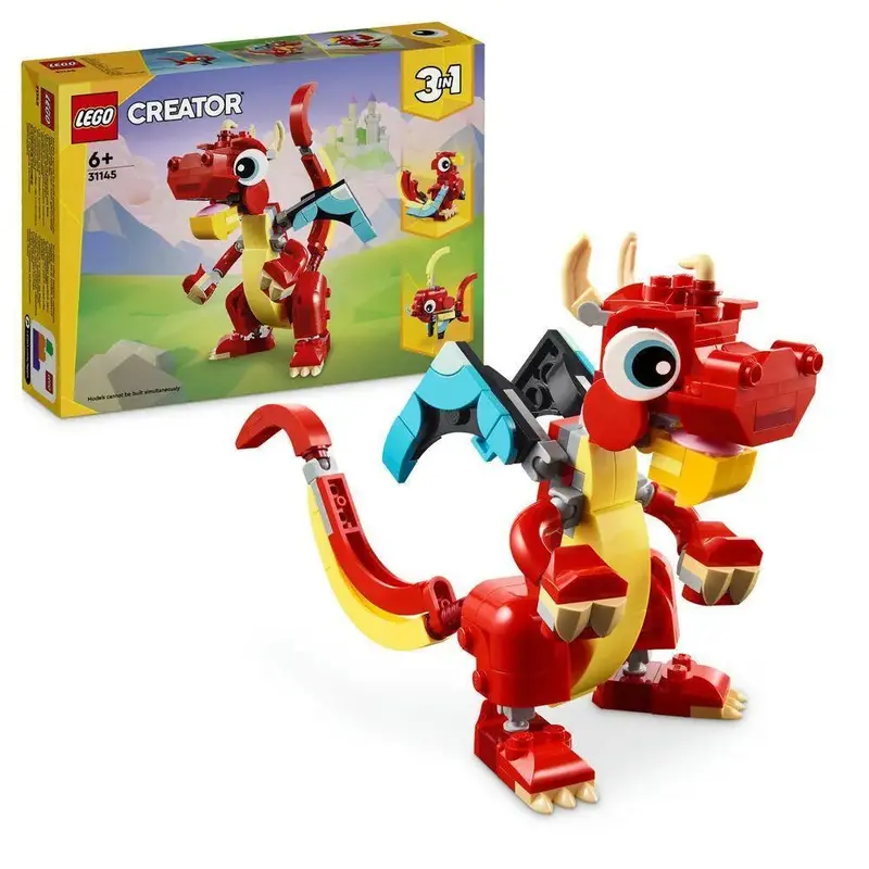 Lego Red Dragon 31145 Creator 3 In 1 1