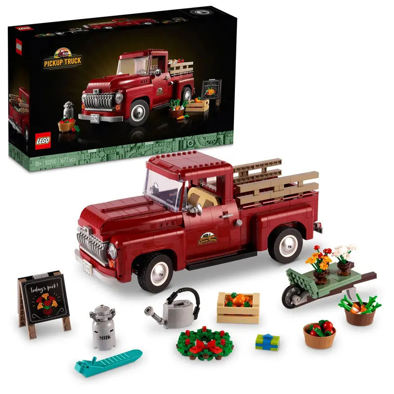 Lego Red Pick-Up Truck 10290 Creator Expert 1