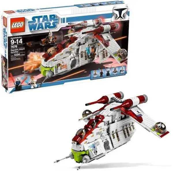 Lego Republic Attack Gunship 7676 Starwars 1