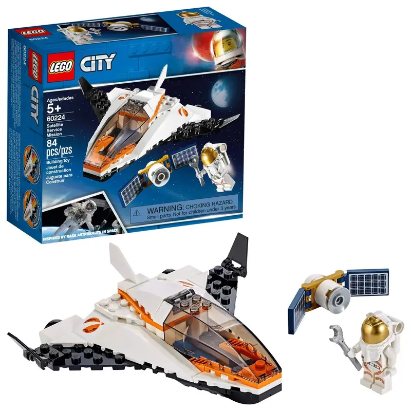 Lego Ruimte Satelliet Shuttle Met Astronaut 60224 City 1