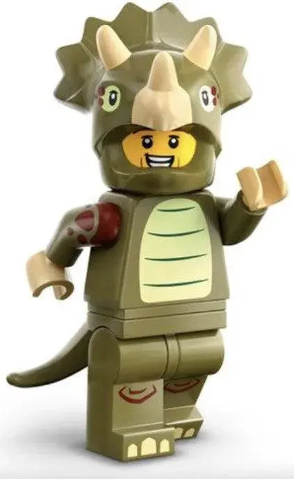 Lego Serie 25 Triceratops Costume Fan 71045-8 Minifiguren 1