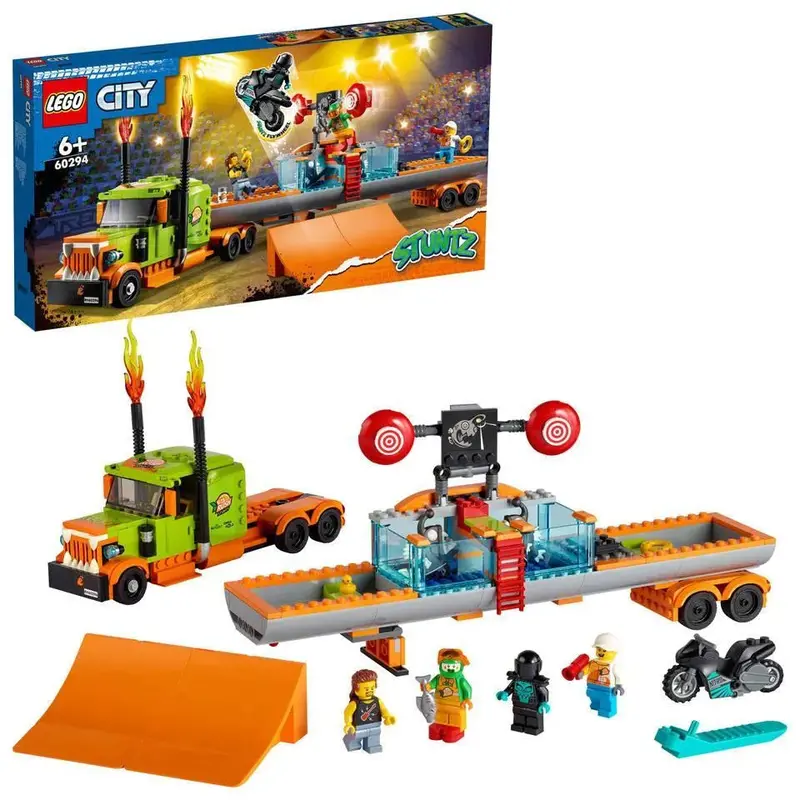 Lego Showtruck Vliegwiel Aangedreven Stunt Motor 60294 City 1