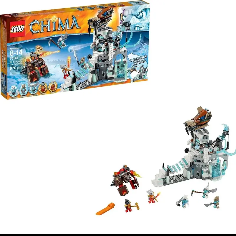 Lego Sir Fangar's Ice Fortress 70147 Legends Of Chima - Fire Vs. Ice 1