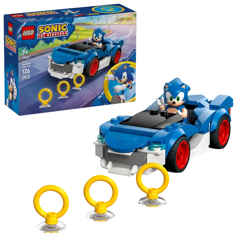 Lego Sonic The Hedgehog Sonic: Speedster Lightning - Auto Bouwpakket Voor Kinderen - 77117 1