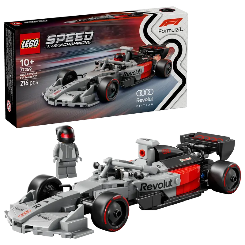Lego® Speed Champions Audi Revolut F1® Team R26 Race Car Toy Building Set With 1 Minifigure 77259 1