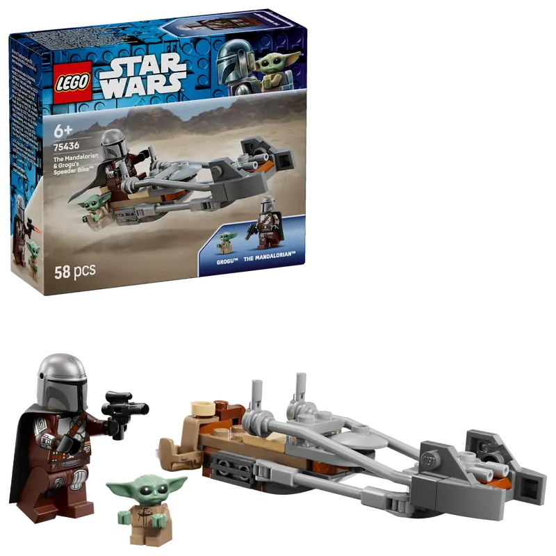 Lego Star Wars De Mandalorian En Grogu's Speederbike Bouwpakket Voor Kinderen 75436 1
