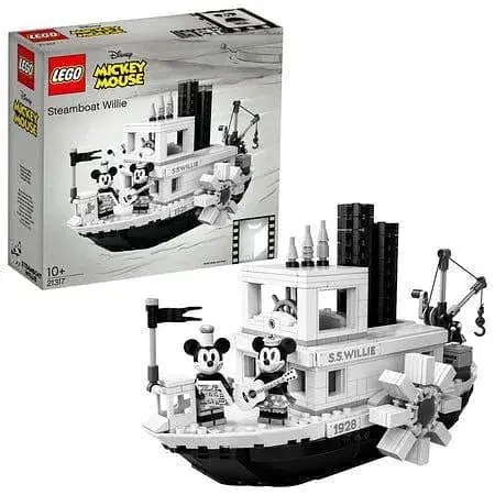 Lego Steamboat Willie Met Mickey En Minnie Mouse 21317 Ideas 1
