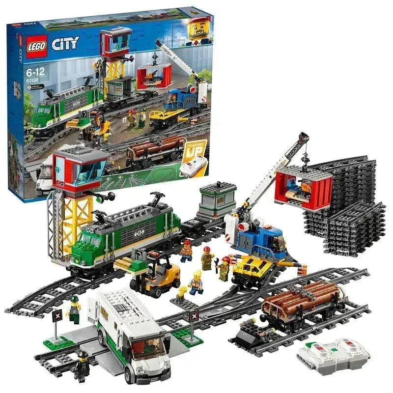 Lego Sterke City Vrachttrein Met Kraan 60198 City 1