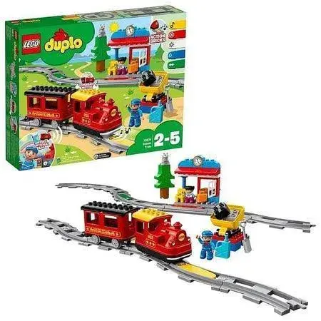 Lego Stoomtrein Trein Met Motor En Rails 10874 Duplo 1