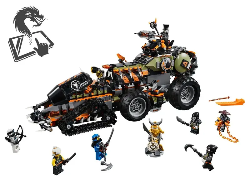 Lego Super Dieselnaut Tank Met Geschutskoepels 70654 Ninjago 2