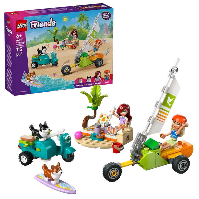 Lego Surf & Scooter Fun With The Puppies 42641 Friends 1
