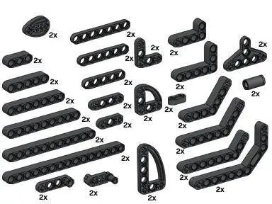 Lego Technic Beams 10072 Bulk Bricks 1