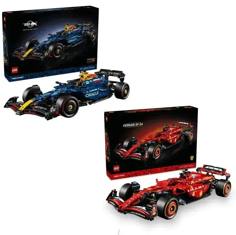 Lego Technic F1 Auto's 2025: Redbull En Ferrari 1