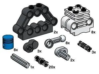 Lego Technic Motor 10077 Bulk Bricks 1