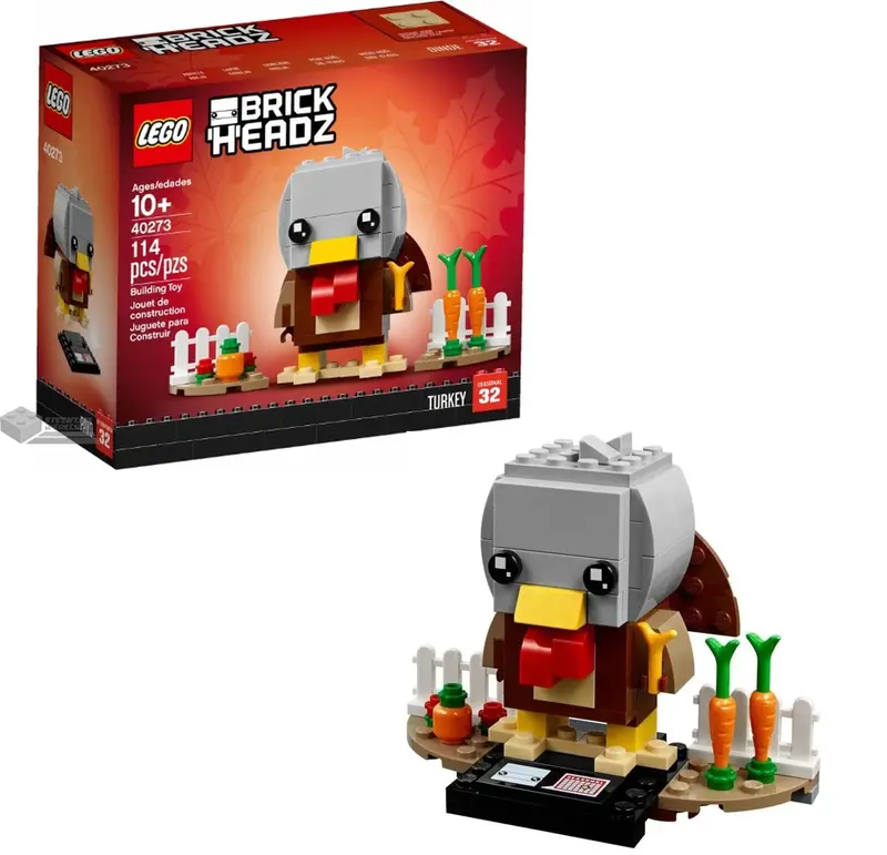 Lego Thanksgiving Kalkoen Met Wortels 40273 Brickkeadz (Nr 32) 1