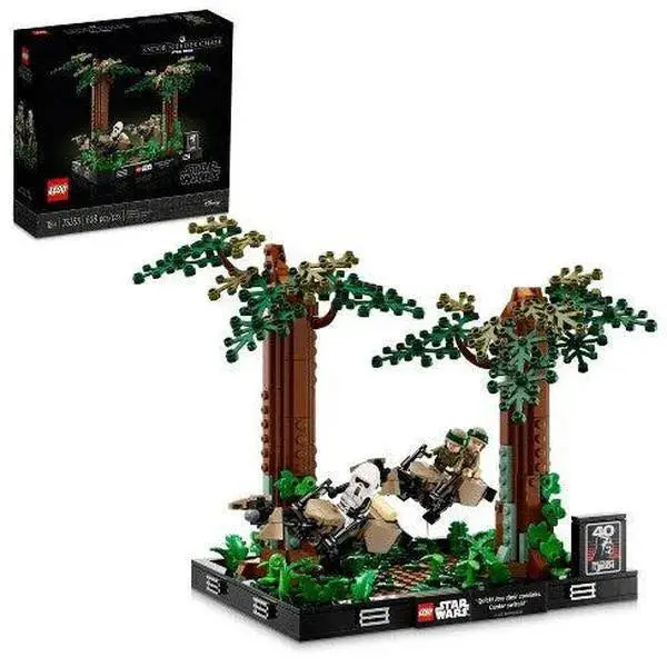 Lego The Endor Speeder Bike Chase Diorama 75353 Starwars 1