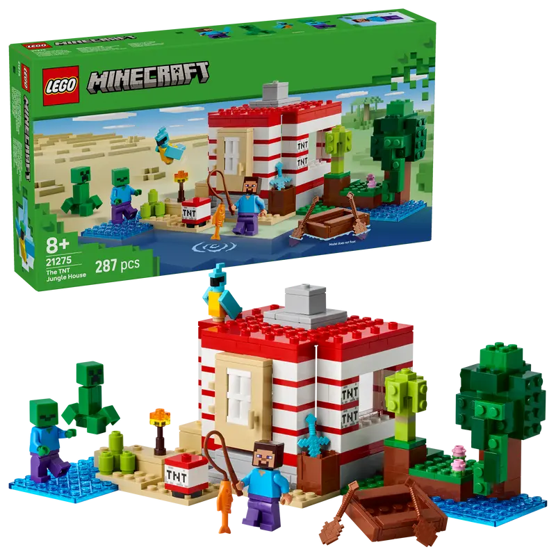 Lego The Jungle Tnt House 21275 Minecraft 1