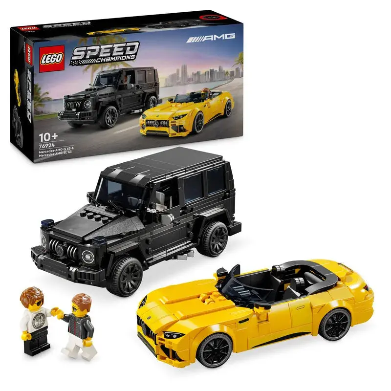 Lego The Mercedes-Amg Gt Roadster 2024 & Amg G 63 G-Wagon 76924 Speedchampions 1