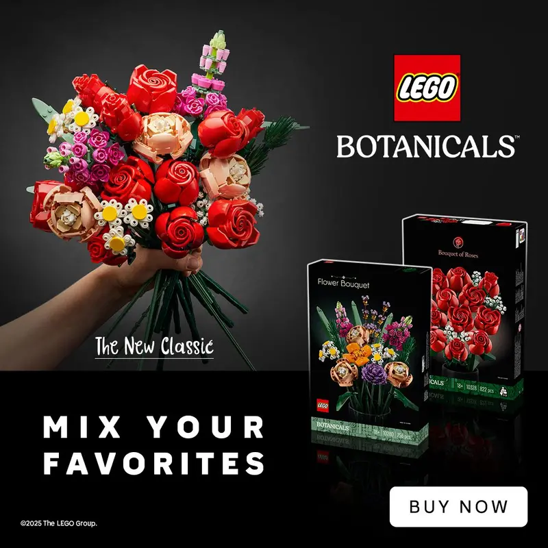 Lego "The New Classic": Lego 10280 Bloemboeket & Lego 10328 Rozenboeket 1