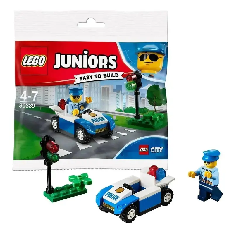 Lego Traffic Light Control With Police And Police Car 30339 Juniors 1