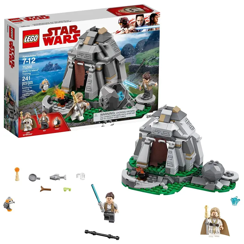 Lego Training Op Ahch-To, Inclusief Luke Skywalker En Rey 75200 Starwars 1