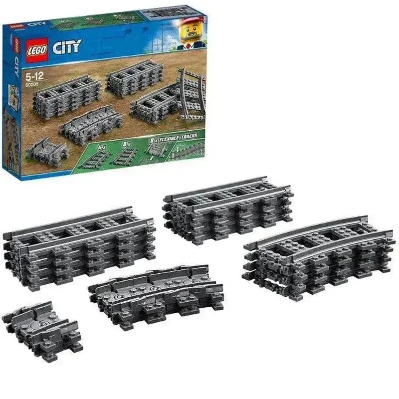 Lego Treinen Rechte En Gebogen Rails 60205 City 1