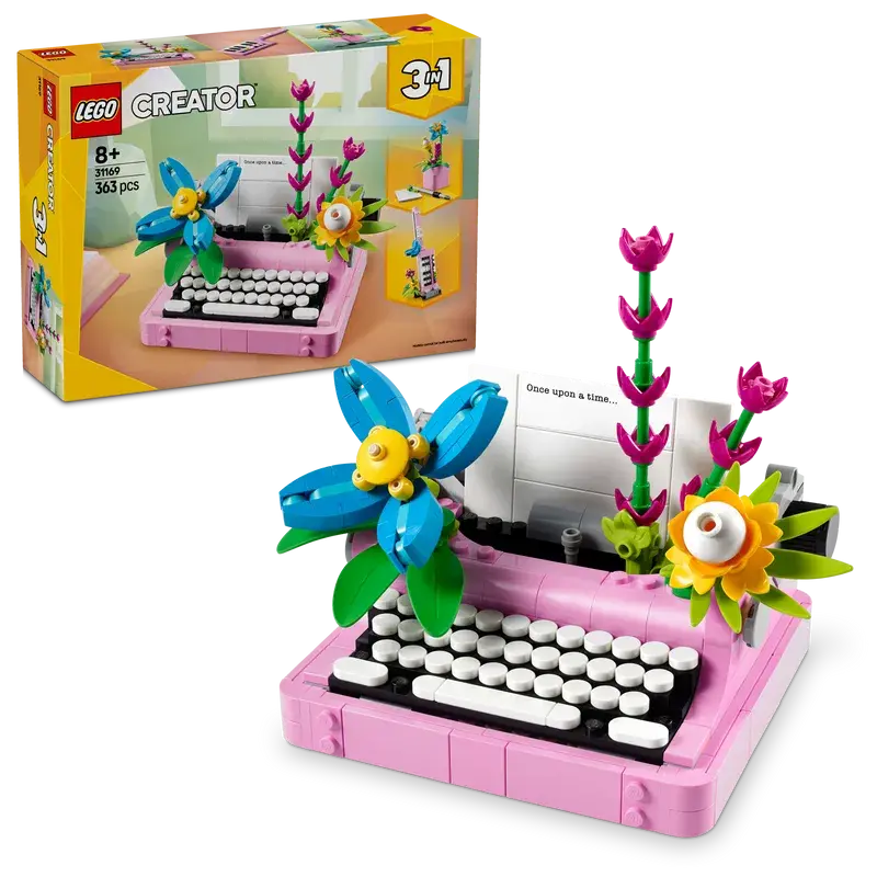 Lego Typewriter With Flowers 31169 Creator 3-In-1 1