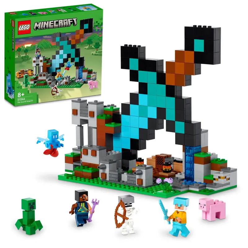 Lego Uitvalbasis Zwaard 21244 Minecraft 1