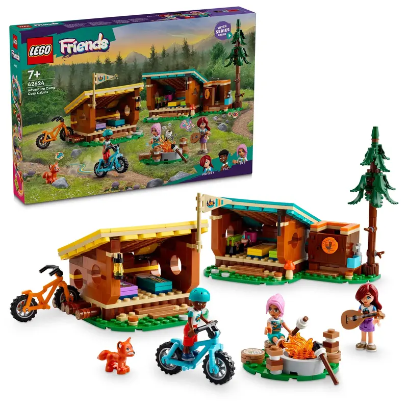 Lego Vakantie Kamp Knusse Hutten 42624 Friends 1