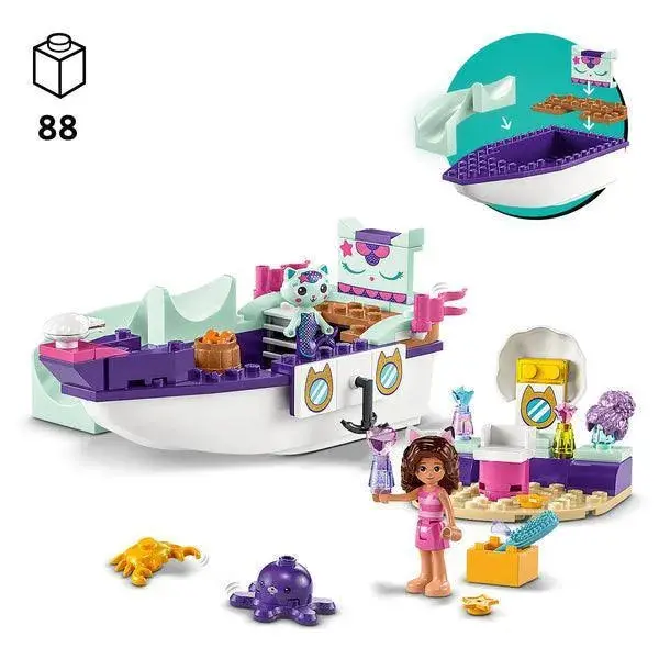 Lego Vertroetelschip Van Gabby En Meerminkat 10786 Gabby's Dollhouse 2