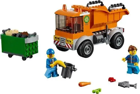 Lego Voertuigen Vuilniswagen Met Personeel 60220 City 2