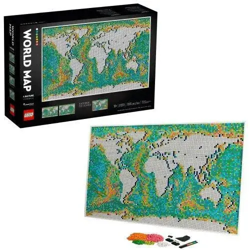 Lego Wereldkaart / Kaart Van De Wereld / World Map 31203 Art 1