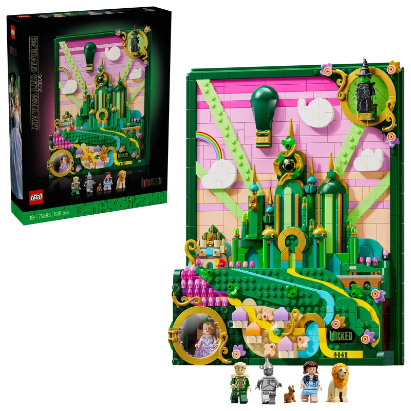 Lego Wicked Emerald City Muurkunst Bouwpakket Voor Volwassenen Set 75685 1