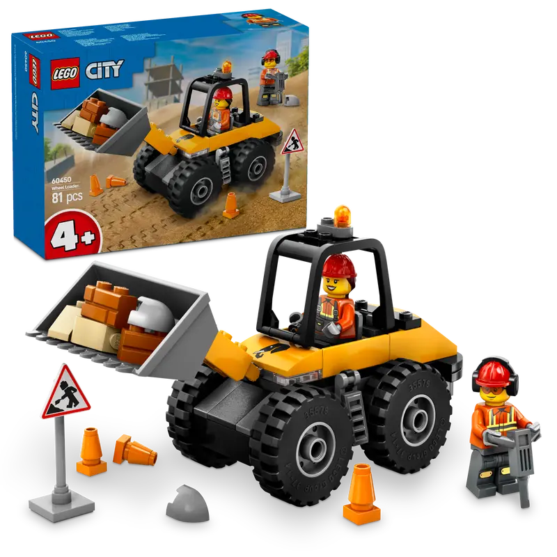 Lego Yellow Wheel Loader Excavator 60450 City 1