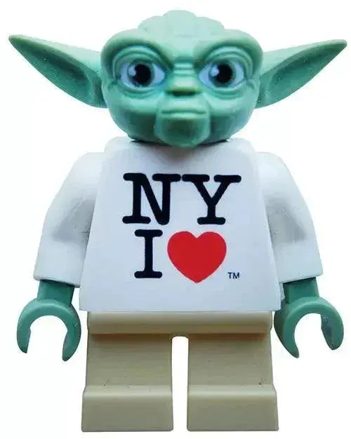 Lego Yoda Minifig, Ny I Heart Torso Yoda Star Wars - Promotional 1
