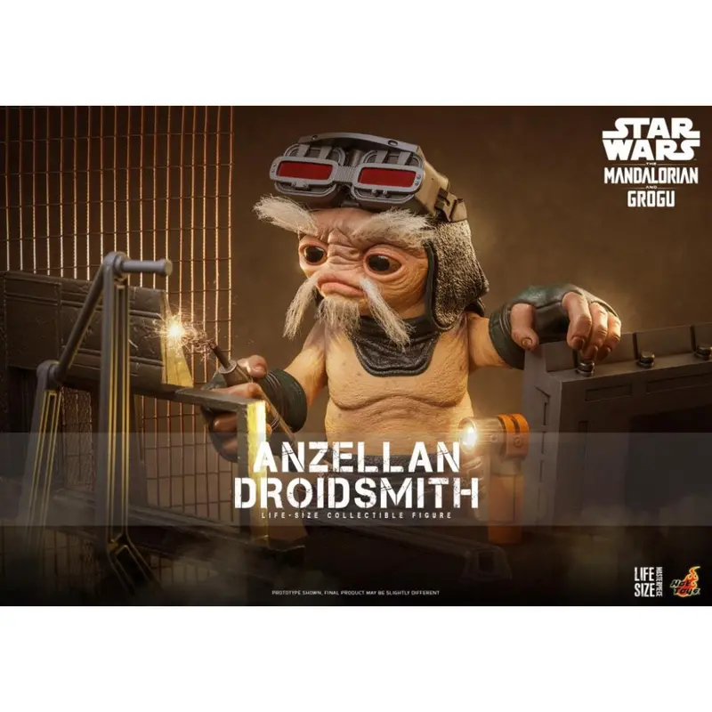 Lms017 The Mandalorian And Grogu - Anzellan Droidsmith Life-Size Collectible Figure 1