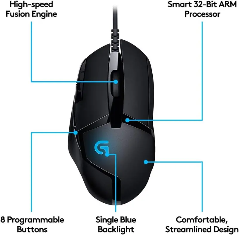 Logitech G402 Hyperion Fury Fps Gaming Mouse 2