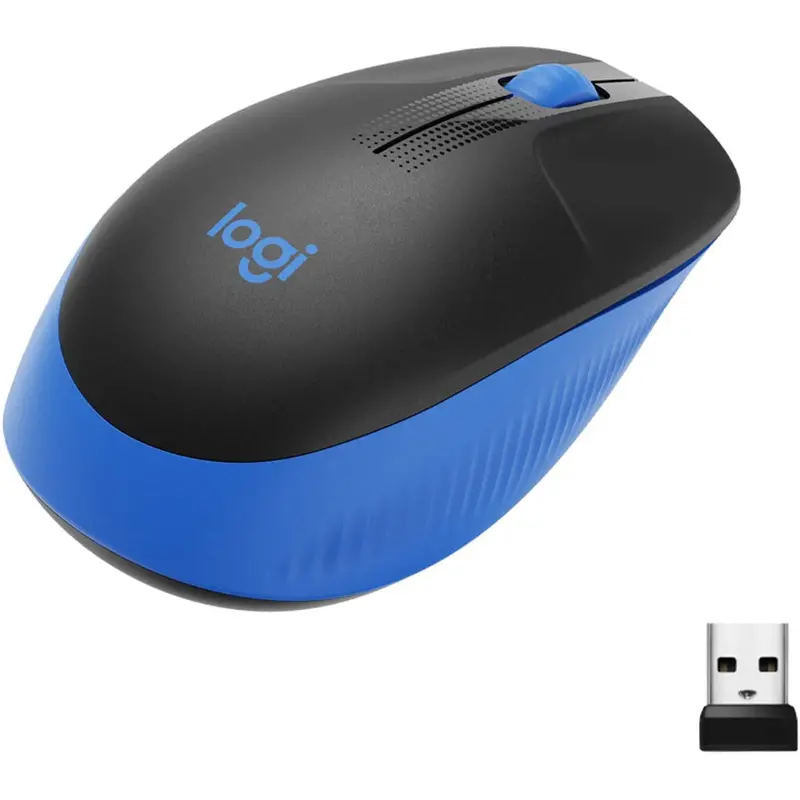 Logitech M190 Blue Full Size Wireless Mouse 1