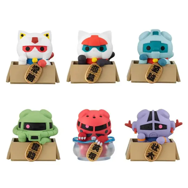Mega Cat Project Mobile Suit Gundam Nyandam Lucky Cat (Box Of 6) 1