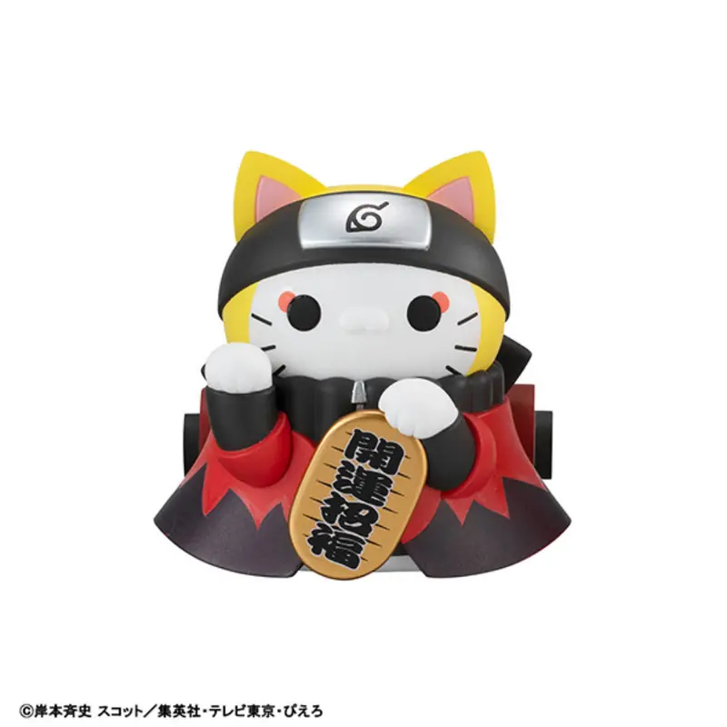 Mega Cat Project Naruto Shippuden Nyaruto Fortune Cats Naruto Uzumaki & Friends Ver. (Box Of 6) 2